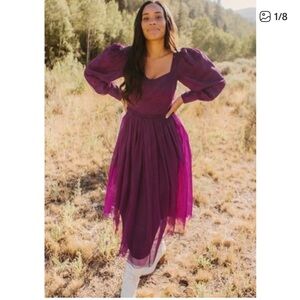 Ivy City co plum purple Florence dress